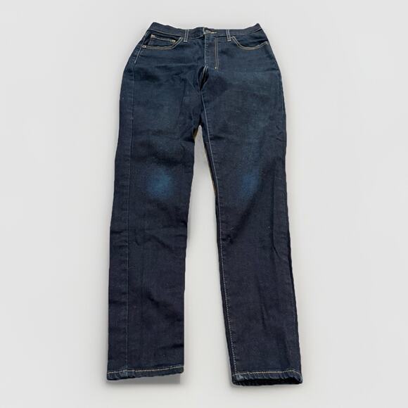 Levi's Denim - Levis Womens Blue Big E Mile High Super Skinny Stretch Denim Jeans Size 29